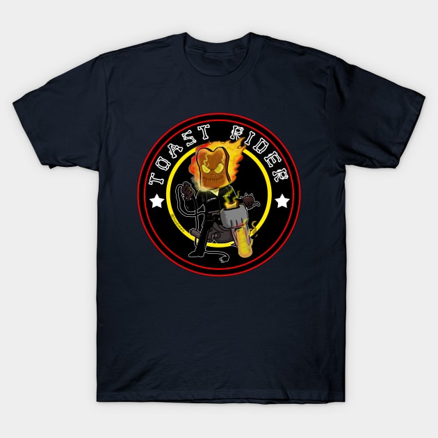 Toast Rider T-Shirt by cartoonish